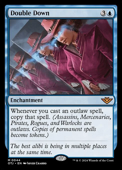 Double Down, carta Magic di tipo Enchantment illustrata da Javier Charro