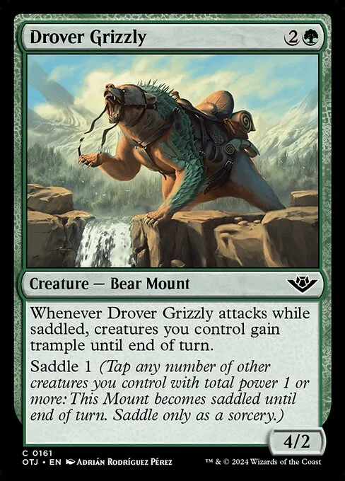 Drover Grizzly, carta Magic di tipo Creature — Bear Mount illustrata da Adrián Rodríguez Pérez