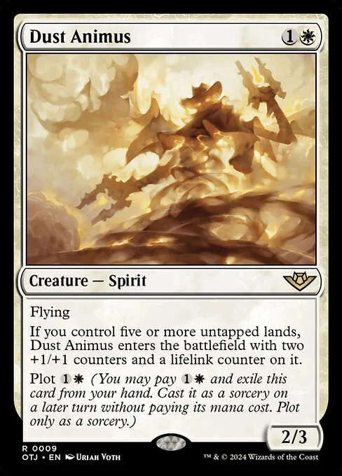 Dust Animus, carta Magic di tipo Creature — Spirit illustrata da Uriah Voth