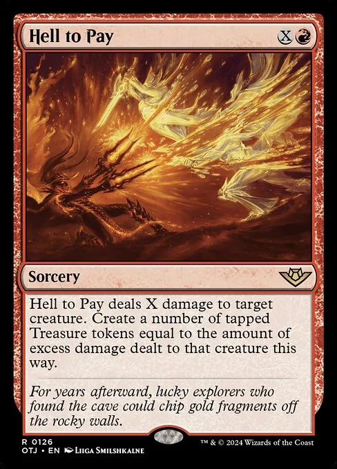 Hell to Pay, carta Magic di tipo Sorcery illustrata da Liiga Smilshkalne