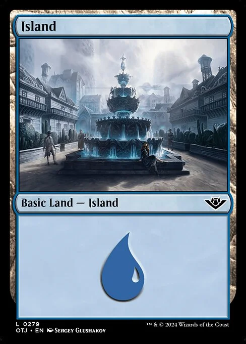 Island, carta Magic di tipo Basic Land — Island illustrata da Sergey Glushakov