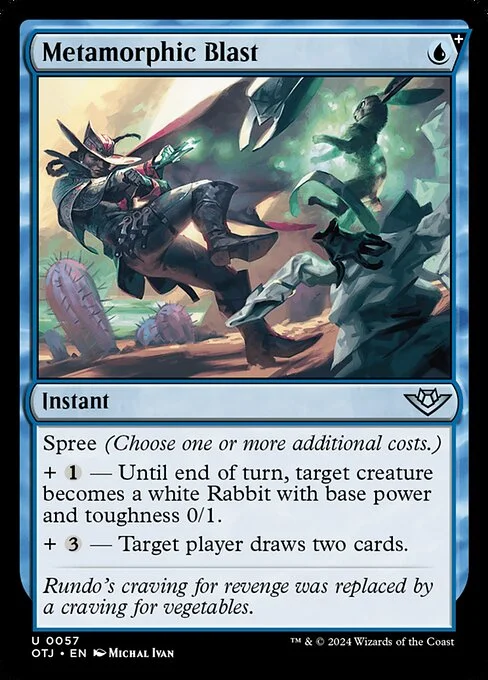 Metamorphic Blast, carta Magic di tipo Instant illustrata da Michal Ivan