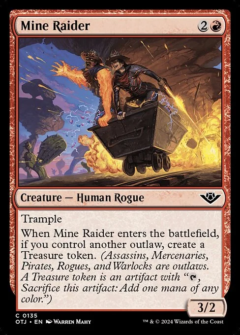 Mine Raider, carta Magic di tipo Creature — Human Rogue illustrata da Warren Mahy