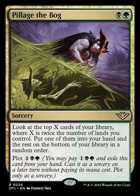 Pillage the Bog, carta Magic di tipo Sorcery illustrata da Forrest Imel