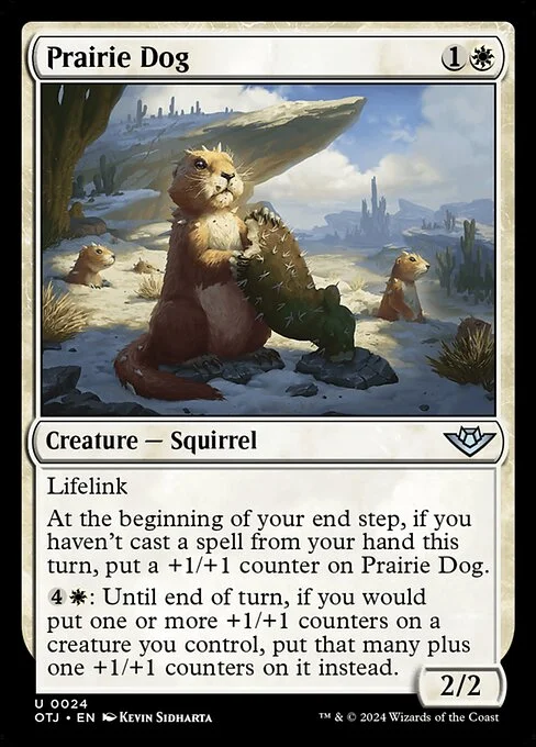 Prairie Dog, carta Magic di tipo Creature — Squirrel illustrata da Kevin Sidharta