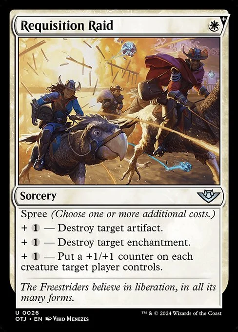 Requisition Raid, carta Magic di tipo Sorcery illustrata da Viko Menezes