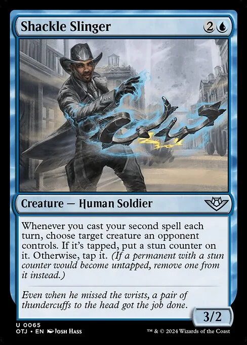 Shackle Slinger, carta Magic di tipo Creature — Human Soldier illustrata da Josh Hass