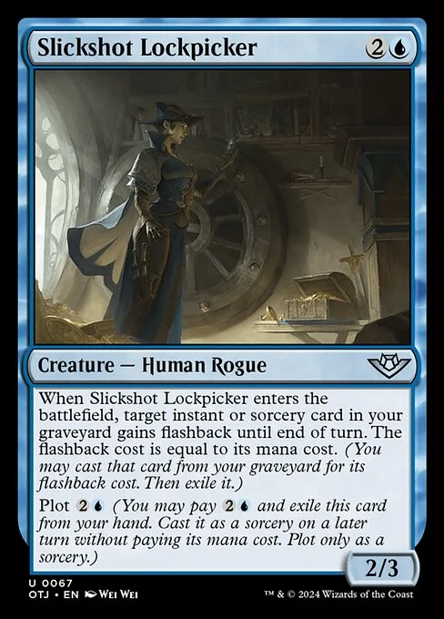 Slickshot Lockpicker, carta Magic di tipo Creature — Human Rogue illustrata da Wei Wei