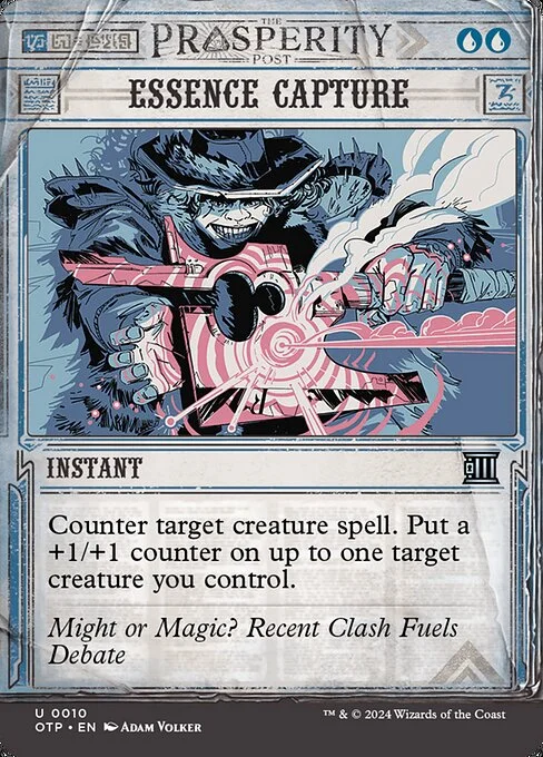 Essence Capture, carta Magic di tipo Instant illustrata da Adam Volker