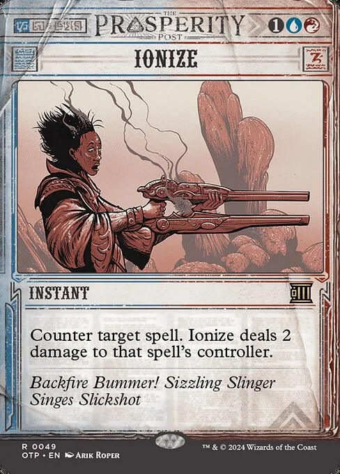 Ionize, carta Magic di tipo Instant illustrata da Arik Roper