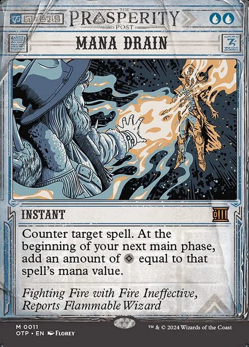 Mana Drain, carta Magic di tipo Instant illustrata da Florey