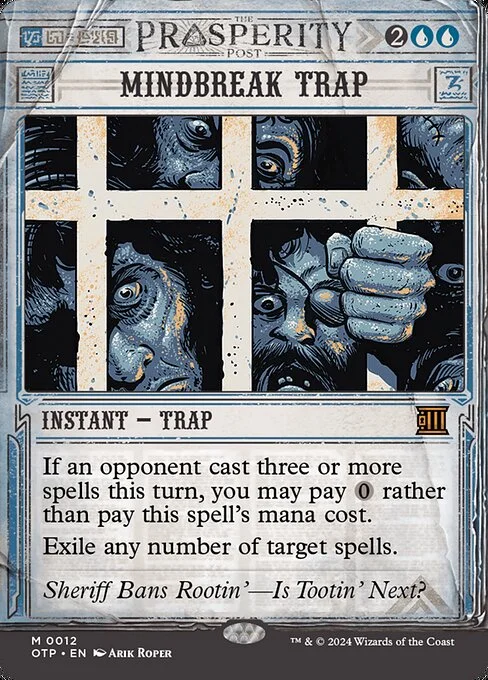 Mindbreak Trap, carta Magic di tipo Instant — Trap illustrata da Arik Roper