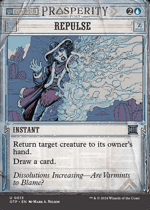 Repulse, carta Magic di tipo Instant illustrata da Mark A. Nelson