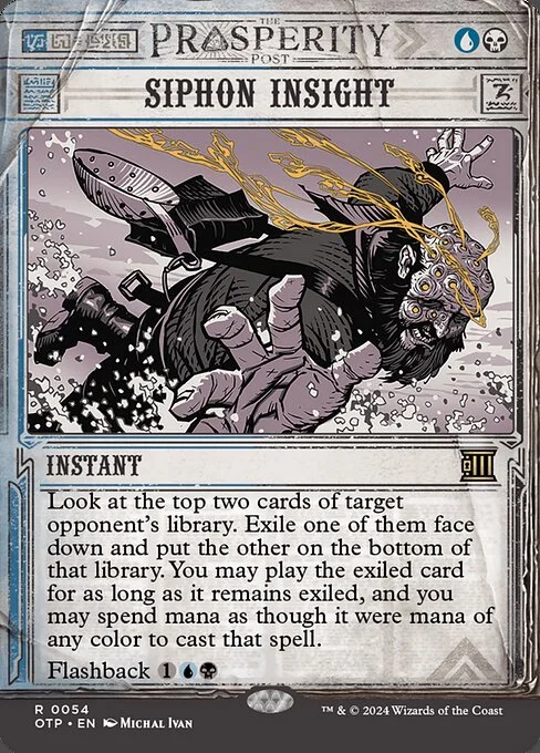 Siphon Insight, carta Magic di tipo Instant illustrata da Michal Ivan