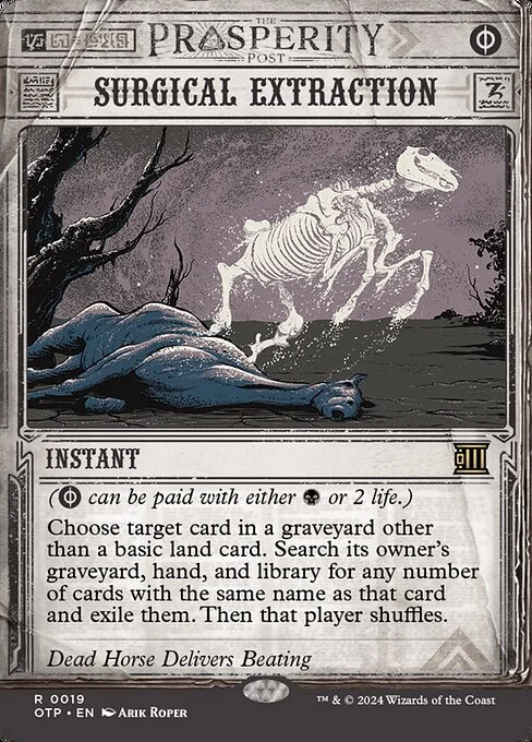 Surgical Extraction, carta Magic di tipo Instant illustrata da Arik Roper