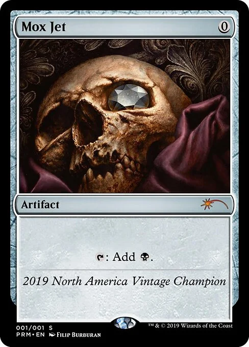 Mox Jet, carta Magic di tipo Artifact illustrata da Filip Burburan