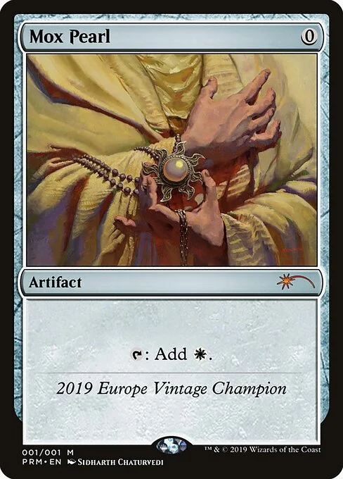 Mox Pearl, carta Magic di tipo Artifact illustrata da Sidharth Chaturvedi