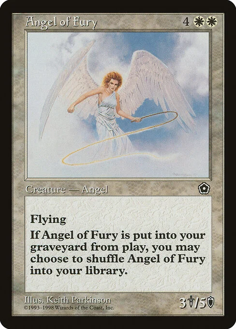 Angel of Fury, carta Magic di tipo Creature — Angel illustrata da Keith Parkinson