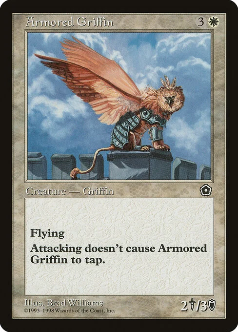 Armored Griffin, carta Magic di tipo Creature — Griffin illustrata da Bradley Williams