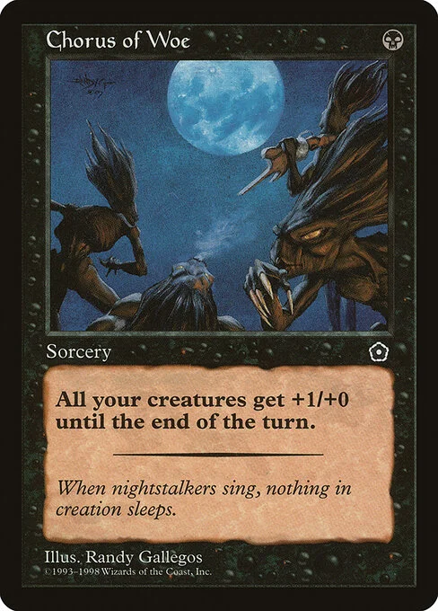 Chorus of Woe, carta Magic di tipo Sorcery illustrata da Randy Gallegos
