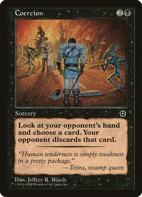 Coercion, carta Magic di tipo Sorcery illustrata da Jeffrey R. Busch
