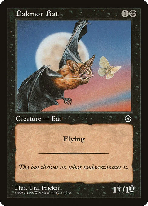 Dakmor Bat, carta Magic di tipo Creature — Bat illustrata da Una Fricker