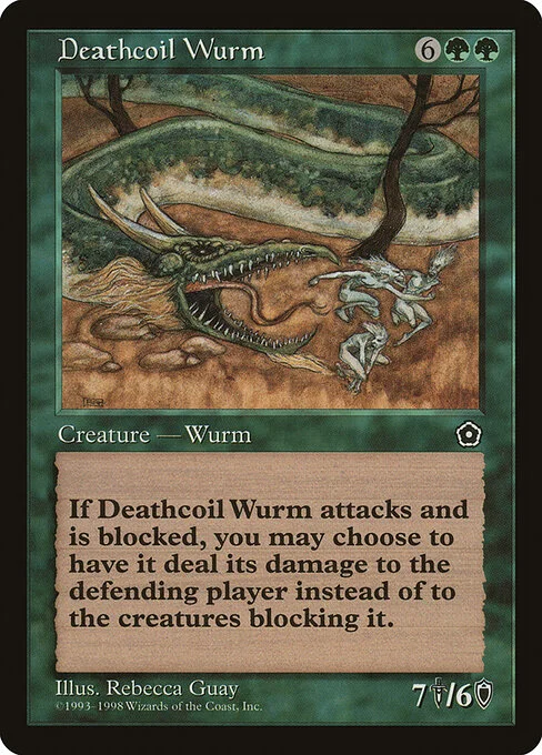 Deathcoil Wurm, carta Magic di tipo Creature — Wurm illustrata da Rebecca Guay
