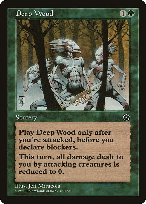 Deep Wood, carta Magic di tipo Instant illustrata da Jeff Miracola
