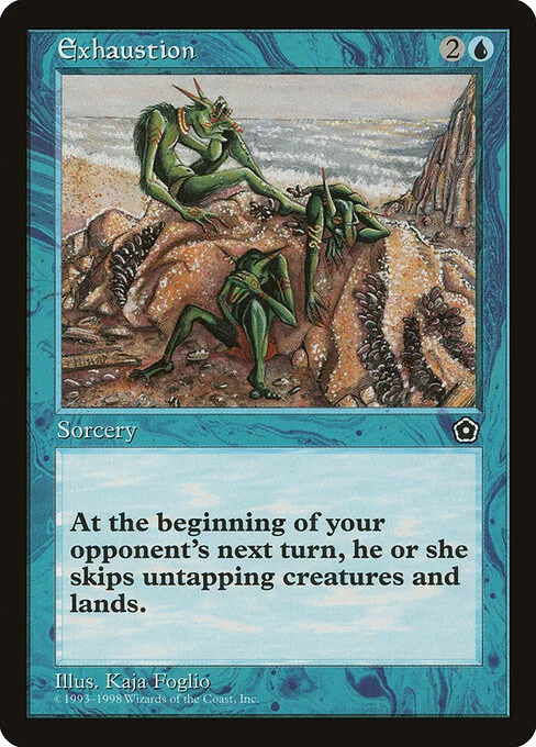 Exhaustion, carta Magic di tipo Sorcery illustrata da Kaja Foglio