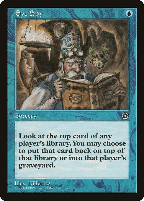 Eye Spy, carta Magic di tipo Sorcery illustrata da DiTerlizzi