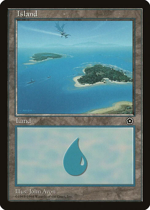 Island, carta Magic di tipo Basic Land — Island illustrata da John Avon