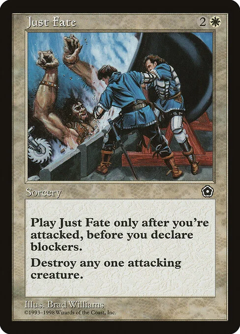 Just Fate, carta Magic di tipo Instant illustrata da Bradley Williams