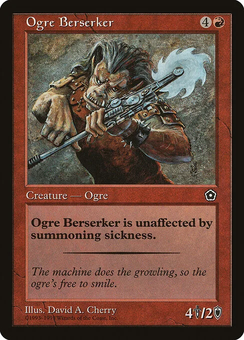 Ogre Berserker, carta Magic di tipo Creature — Ogre Berserker illustrata da David A. Cherry