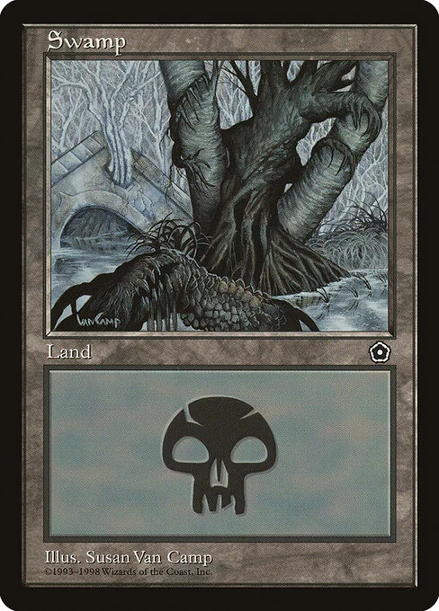 Swamp, carta Magic di tipo Basic Land — Swamp illustrata da Susan Van Camp