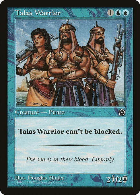 Talas Warrior, carta Magic di tipo Creature — Human Pirate Warrior illustrata da Douglas Shuler