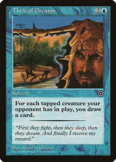 Theft of Dreams, carta Magic di tipo Sorcery illustrata da Randy Gallegos