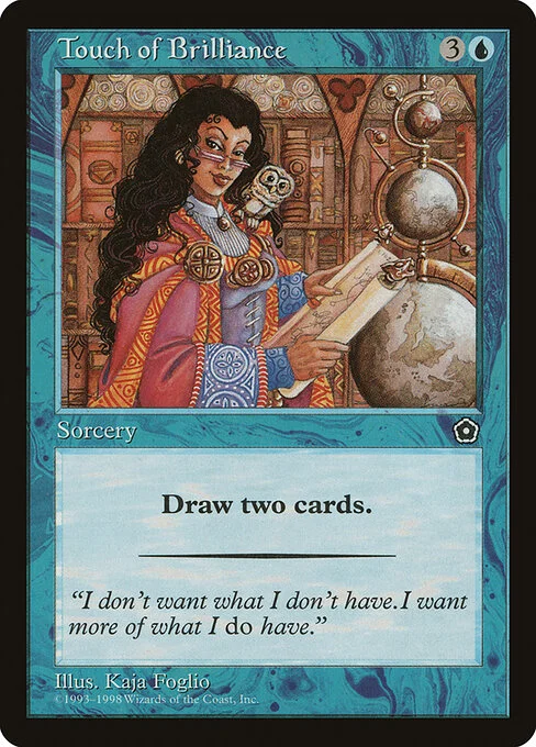 Touch of Brilliance, carta Magic di tipo Sorcery illustrata da Kaja Foglio