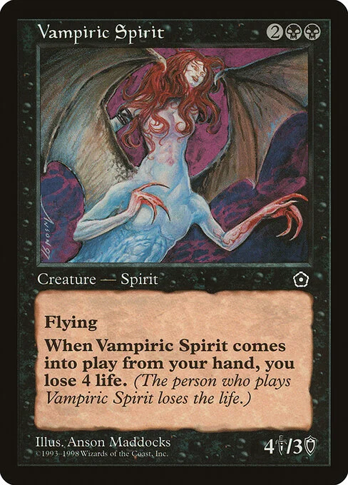 Vampiric Spirit, carta Magic di tipo Creature — Spirit illustrata da Anson Maddocks