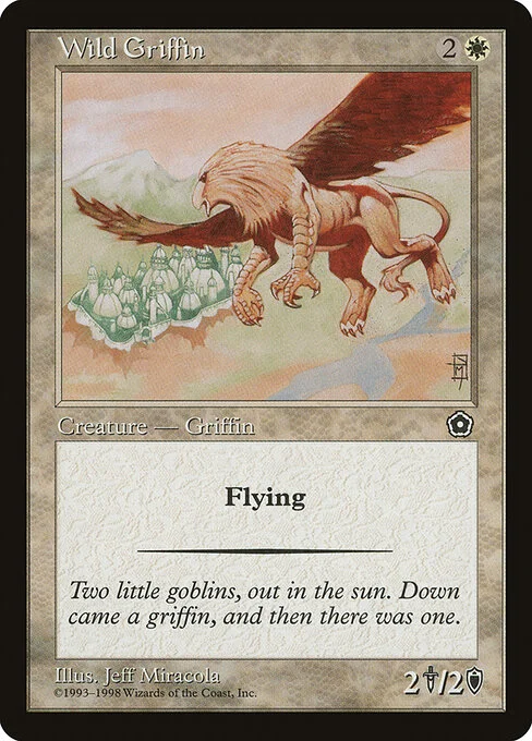 Wild Griffin, carta Magic di tipo Creature — Griffin illustrata da Jeff Miracola