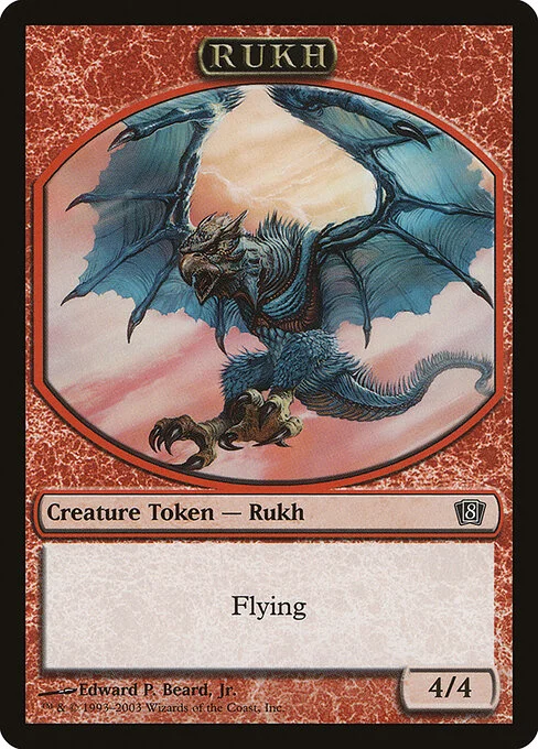 Rukh, carta Magic di tipo Token Creature — Rukh illustrata da Edward P. Beard, Jr.