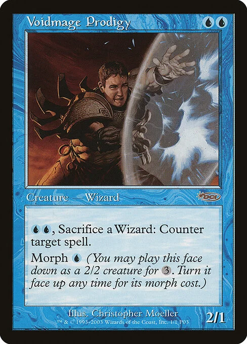 Voidmage Prodigy, carta Magic di tipo Creature — Human Wizard illustrata da Christopher Moeller