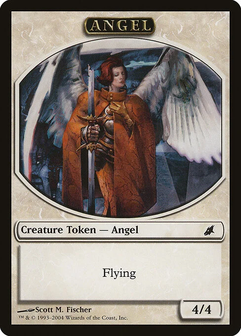 Angel, carta Magic di tipo Token Creature — Angel illustrata da Scott M. Fischer