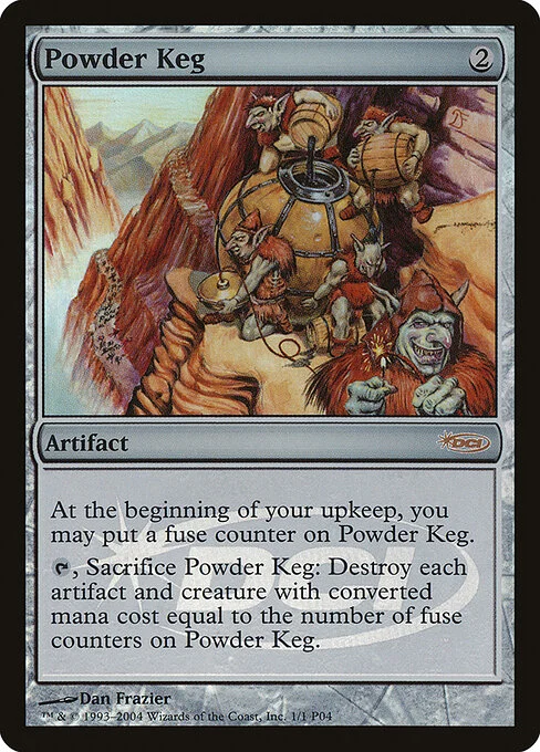 Powder Keg, carta Magic di tipo Artifact illustrata da Dan Frazier