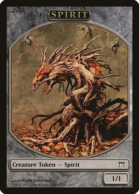 Spirit, carta Magic di tipo Token Creature — Spirit illustrata da Hugh Jamieson