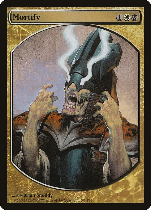 Mortify, carta Magic di tipo Instant illustrata da Brian Snõddy