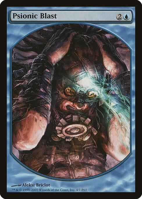 Psionic Blast, carta Magic di tipo Instant illustrata da Aleksi Briclot