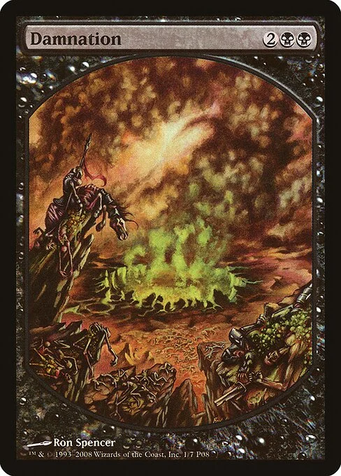 Damnation, carta Magic di tipo Sorcery illustrata da Ron Spencer