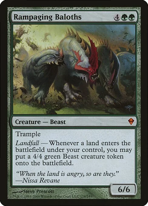 Rampaging Baloths, carta Magic di tipo Creature — Beast illustrata da Steve Prescott