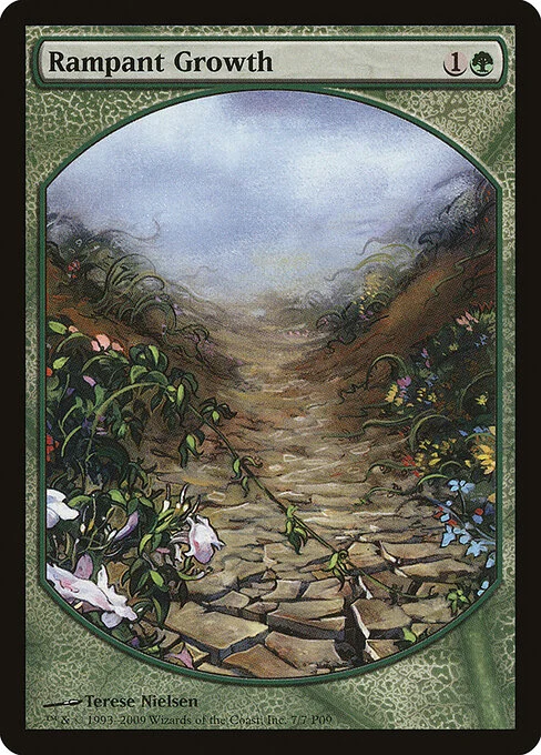 Rampant Growth, carta Magic di tipo Sorcery illustrata da Terese Nielsen