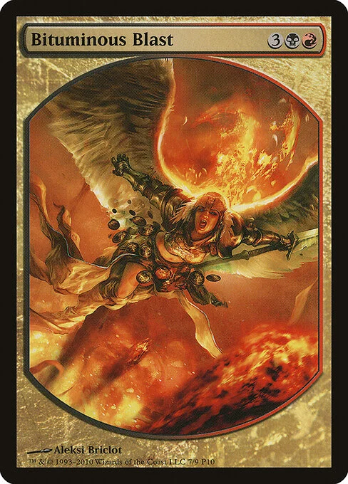 Bituminous Blast, carta Magic di tipo Instant illustrata da Aleksi Briclot